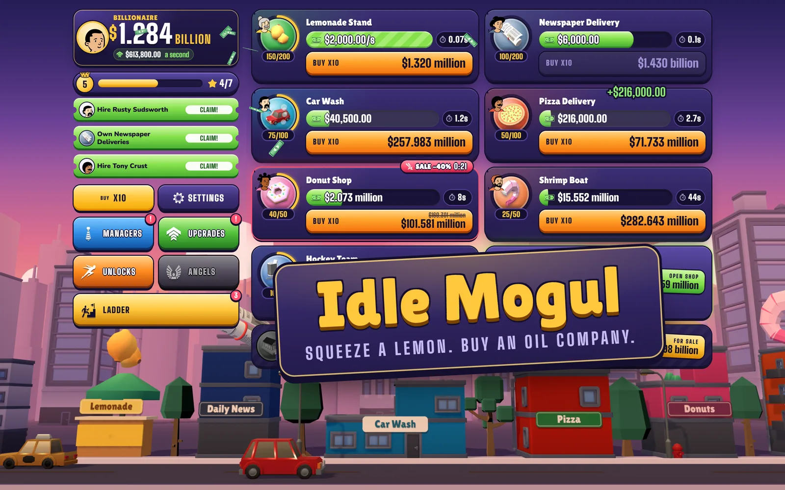 Idle Mogul gameplay